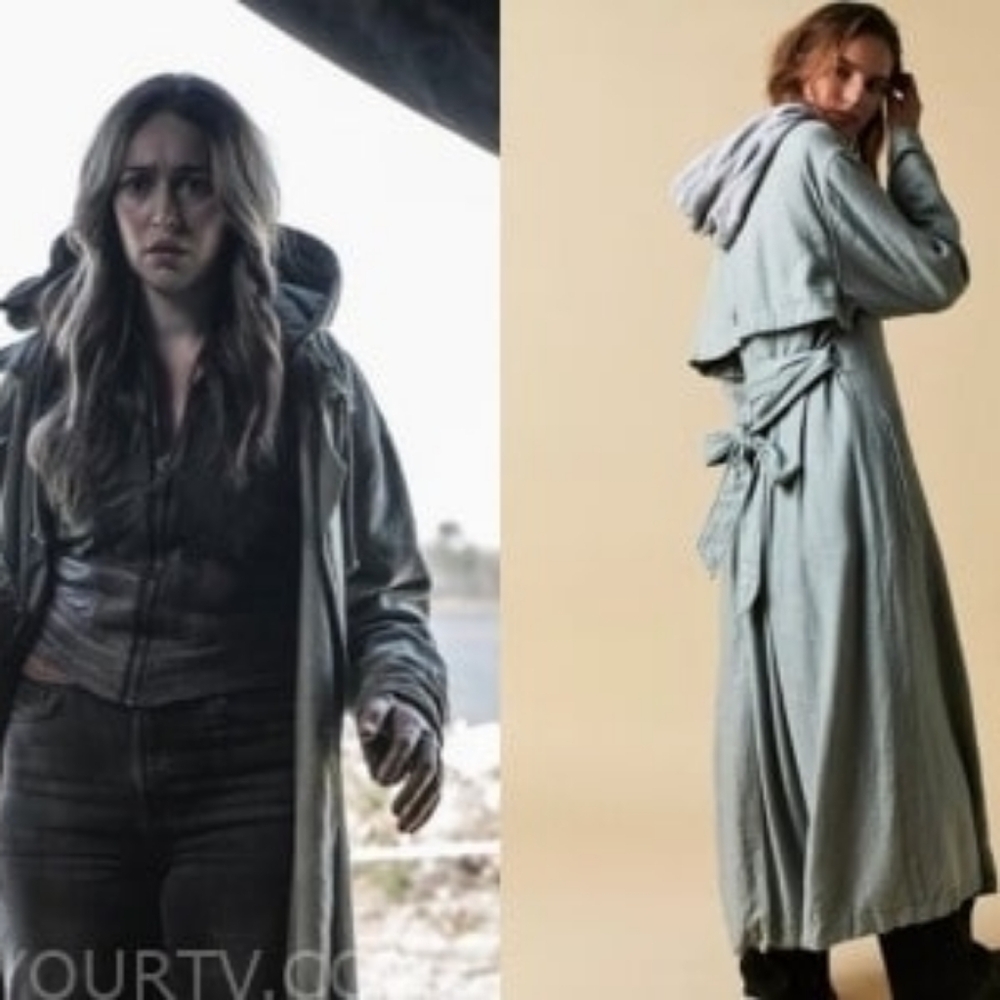Free People Charlie Trench Coat ASO Alicia Clark FTWD
